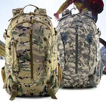 Мужской спортивный рюкзак большой емкости на открытом воздухе, водонепроницаемая сумка для скалолазания, пешего туризма, кемпинга, армейский камуфляжный тактический рюкзак