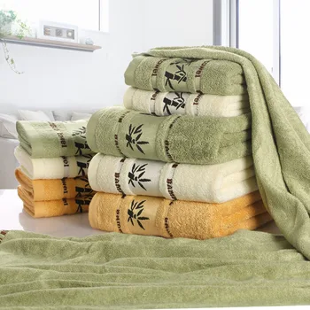 Набор полотенец из бамбукового волокна, домашние банные полотенца для взрослых, полотенце для лица, толстые впитывающие роскошные банные полотенца в Алья-Де-Прайя