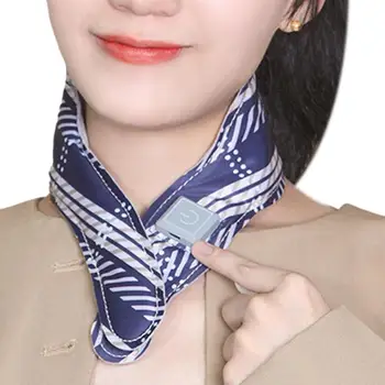 Нагревательный шарф с электрическим подогревом USB, теплые нагревательные шарфы с регулируемой температурой, 3 передачи, Моющийся зимний шейный платок для мужчин и женщин