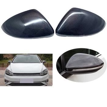 Накладка Бокового Зеркала Заднего Вида Из Углеродного Волокна ABS Накладка Зеркала Автомобильные Аксессуары Для Volkswagen Golf 7 MK7 2013-2020