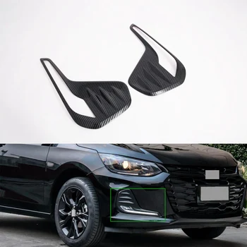 Накладка крышки лампы передних Противотуманных фар для Chevrolet ONIX 2020 2021 2022 Внешние Аксессуары ABS из углеродного волокна