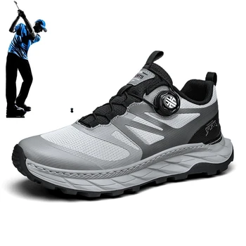Новая мужская обувь для фитнеса и гольфа, сетчатая дышащая обувь для прогулок, уличная мужская обувь для тренировок по гольфу