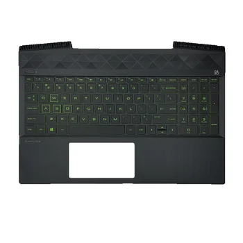 Новая Оригинальная Американская Клавиатура Для Ноутбука HP Pavilion 15-CX TPN-C133 15-CX003 Подставка Для Рук С Подсветкой Верхнего Регистра Белый Зеленый