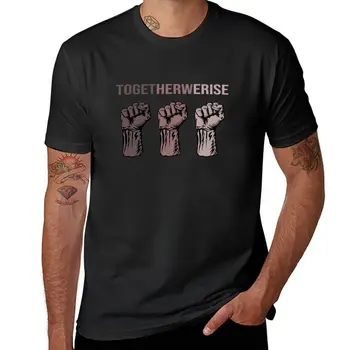 Новая футболка Together We Rise Black Lives Matter, короткая футболка, быстросохнущая рубашка, футболки для мужчин с тяжелым весом