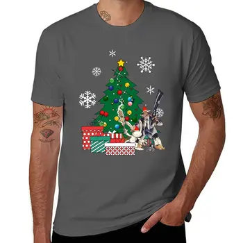 Новая футболка с изображением Сэма и Макса вокруг Рождественской елки, футболки больших размеров, мужские тренировочные рубашки