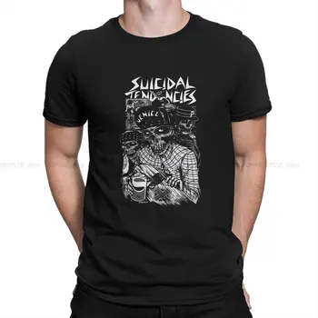 Новейшая футболка из тяжелого черного металла для мужчин с суицидальными наклонностями, классическая футболка из полиэстера с круглым воротником, подарочная одежда, уличная одежда