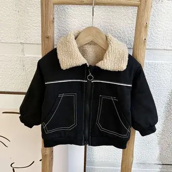 Новое шерстяное пальто для мальчиков han edition children baby boom children qiu dong outfit одежда в более западном стиле куртка
