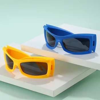 Новые Квадратные солнцезащитные очки в большой оправе, Женские Брендовые дизайнерские Модные Солнцезащитные очки, Мужские очки для занятий спортом на открытом воздухе UV400 Oculos De Sol