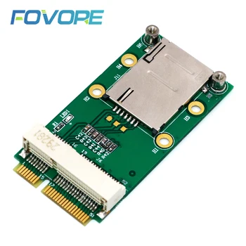 НОВЫЙ адаптер Mini PCI Express Для модуля 3G 4G со слотом USIM от MINI PCI E до Mini PCI-E Riser Card С поддержкой 3G/4G WWAN LTE GPS Карты