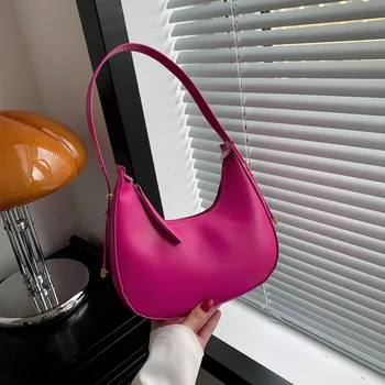 Новый стиль сумки для подмышек Soild Color, универсальная женская сумка через плечо, дизайн маленькой квадратной сумки, летняя сумка для поездок на работу, сумки, клатч