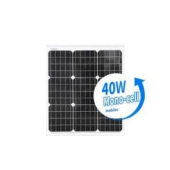 Оптовые Солнечные панели мощностью 40 Вт для солнечной домашней системы sunpower solar panel мощностью 40 Вт с CE, TUV
