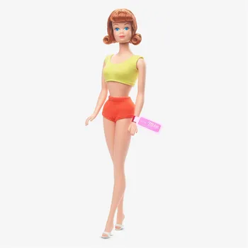 Оригинальная Mattel Barbie Signature 60th Anniversary Midge Винтажная Репродукция Куклы для Девочек HJX25 2023 НОВЫЕ Игрушки Рождественские Подарки