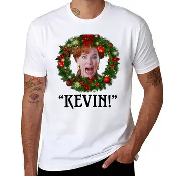ОРИГИНАЛЬНЫЙ Kevin! Футболка Home Alone Shirt, короткая футболка нового выпуска, спортивная рубашка, приталенные футболки для мужчин