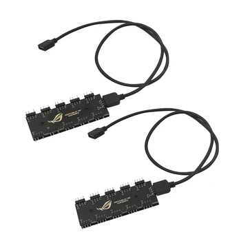 от 1 до 10 материнских плат RGB-концентратор для разветвителя кабеля-удлинителя GIGABYTE AURA SYNC RGB