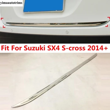Отделка заднего багажника, Накладка на заднюю дверь, Аксессуары из нержавеющей стали Снаружи для Suzuki Sx4 S-cross 2014 - 2022
