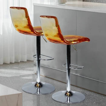 Офисное Вращающееся кресло для лаунж-бара, высокие пластиковые барные стулья скандинавского дизайна, Барная стойка, Роскошная минималистичная мебель Sillas XY50BC