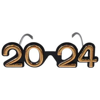 Очки 2024, Реквизит для Фотосессии, Украшение для глаз, Забавные Принадлежности для вечеринок, Новогодние Очки для ПК, Очки для очков