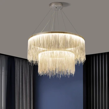 Подвесной светильник в стиле скандинавской простоты, выставочный зал, гостиная, Роскошная люстра