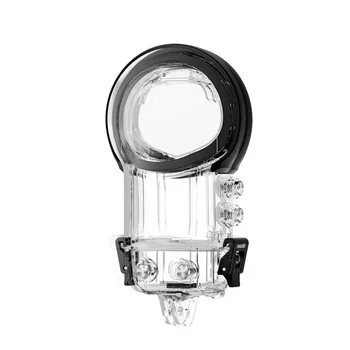 Подводный водонепроницаемый корпус Аксессуары для экшн-камеры Insta 360 градусов, двойная крышка объектива, кейс для дайвинга для Insta360 One X3