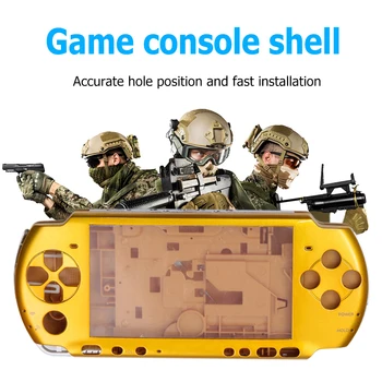 Полный корпус, защитный чехол с набором кнопок, замена защитной крышки игровой консоли для аксессуаров для игровой консоли PSP3000
