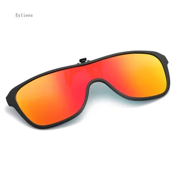 Поляризованные солнцезащитные очки-клипсы для женщин и мужчин, солнцезащитные очки без оправы для очков UV400