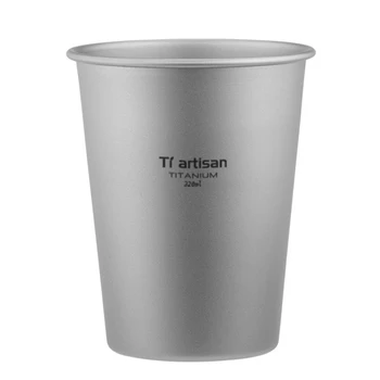 Портативная титановая чашка, устойчивая к экстремальным температурам, идеально подходит для кемпинга и пеших прогулок, подходит для любых напитков
