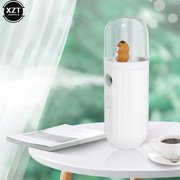 Портативный Очаровательный увлажнитель воздуха для домашних животных, перезаряжаемый через USB, Портативный Интеллектуальный Водяной туманообразователь, Мини-Увлажнитель для ароматерапии лица на пару.