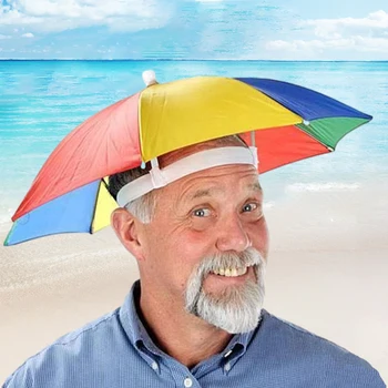 Портативный Складной зонт, Непромокаемый, с защитой от ультрафиолета, Солнцезащитный козырек, Открытый Кемпинг, Рыбалка, Пляжные путешествия, Пешие прогулки, головной убор