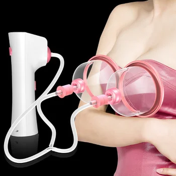 Профессиональный массаж груди, Электромеханическая машина для увеличения груди, 2 размера вакуумного молокоотсоса, дизайнерская присоска