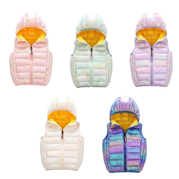 Пуховик для девочек, куртки, зимний теплый пуховик, куртки для детей, детское пальто с капюшоном, детская одежда, легкая верхняя одежда для мальчиков
