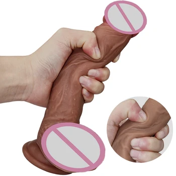Реалистичный фаллоимитатор силиконовый искусственный пенис на присоске фаллоимитатор женская сексуальная игрушка Sextooys для женщин секс-шоп товаров для взрослых