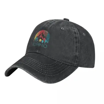 Регулируемая бейсбольная кепка Idaho, спортивная ковбойская шляпа, кепка дальнобойщика, шляпа для папы, классическая ретро-винтажная кепка для мужчин и женщин