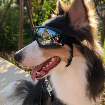 Регулируемые очки для домашних собак, Солнцезащитные очки с защитой от ультрафиолета, Солнцезащитные очки для защиты глаз, Черные Широко используемые Солнцезащитные очки для собак, принадлежности для домашних собак