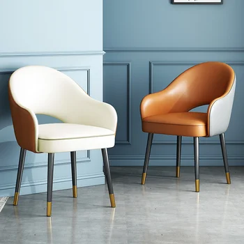 Роскошное кресло для спальни из искусственной кожи Минималистичное Современное кресло Классическая Элегантная Многофункциональная мебель Silla Nordica Мебель для дома