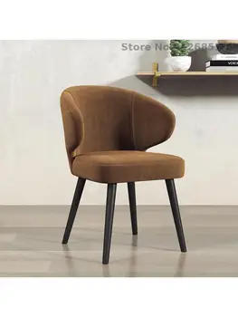Роскошный обеденный стул Nordic Light, Домашний Обеденный стул для отдыха, Современный простой стул с железной спинкой, Сетчатый Красный туалетный стул