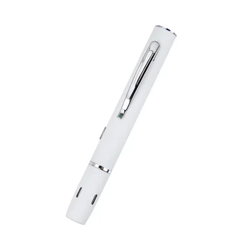 Ручка-фонарик, медицинская USB-перезаряжаемая инспекционная лампа, карманный луч, медсестра из белого цинкового сплава в форме клипсы
