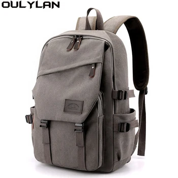 Рюкзак Oulylan, дорожный рюкзак емкостью 15,6 дюйма, альпинистский мужской багаж, холщовые сумки через плечо для мальчиков и мужчин