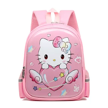 Рюкзак для детского сада Hello Kitty Sanrio 3-6 лет, мультяшный детский школьный ранец для детей, облегчающий нагрузку, защита позвоночника