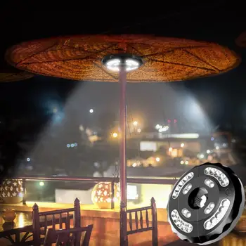 Светильник для зонта во внутреннем дворике Супер яркий Водонепроницаемый с зажимом для зонта Светодиодный светильник для зонта во дворе для улицы