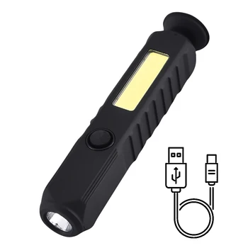 Светодиодные фонари BORUiT, супер яркая портативная рабочая фара USB-C, перезаряжаемая, для рыбалки, кемпинга, Водонепроницаемый налобный фонарь