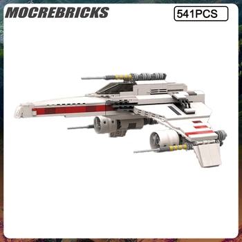 Серия Space War MOC E-Wing Starfighter Для сборки строительных блоков, набор моделей детских игрушек, Рождественские подарки