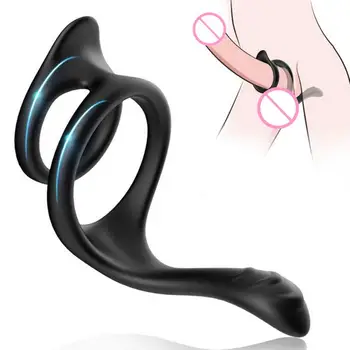 Силиконовое кольцо для пениса Очень Мягкое, приятное для кожи, Эргономичная форма, Многоразовое, Высокоэластичное, задерживающее эякуляцию, Эластичная задержка пениса