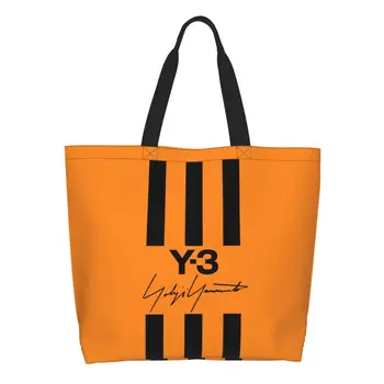 Симпатичные 3-летние Сумки-тоут для покупок Yohji Yamamoto, Многоразовая Холщовая Сумка Для покупок Через плечо