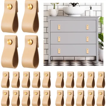 Скандинавские Кухонные ручки Дверные Тяги Золотой Шкаф Для мебели Ручки выдвижных ящиков шкафа из искусственной кожи