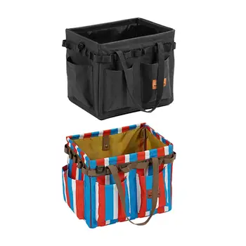 Складной органайзер для инструментов с карманом и петлей, походная сумка большой емкости для
