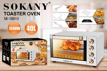 Специально предусмотрена бытовая электрическая духовка SOKANY10013 большой емкости 40Л, автоматическая многофункциональная печь для выпечки.