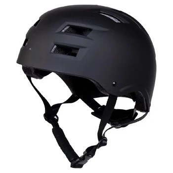 Спортивный шлем для скейтборда и велосипеда, для детей и взрослых, возраст 6+, черный, M/L