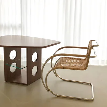 Средневековый стул из ротанга, дизайнерский индивидуальный стул, Индонезийский модный обеденный стул для отдыха, Мебель silla cocina для кухни, HY
