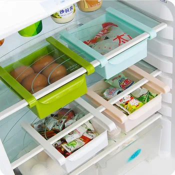Стойка-органайзер для холодильника, Коробка для хранения продуктов, фруктов, овощей, Корзины, Органайзеры для ящиков, Полки для хранения холодильника, Кухонные органайзеры