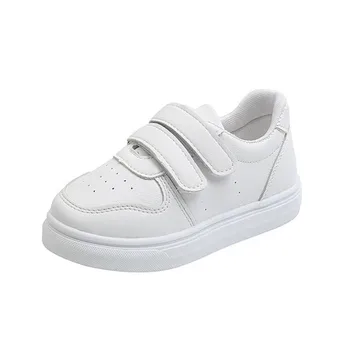 Студенческие маленькие белые туфли, детская повседневная спортивная обувь для мальчиков и девочек, кроссовки для бега на мягкой подошве, Детская доска, детские кроссовки
